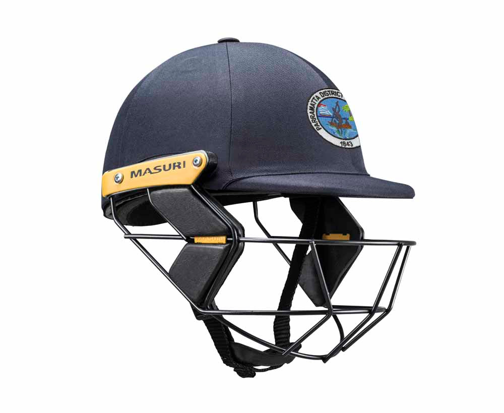 Masuri Original Series MK2 JUNIOR Test Helmet with Steel Grille - Parramatta District CC