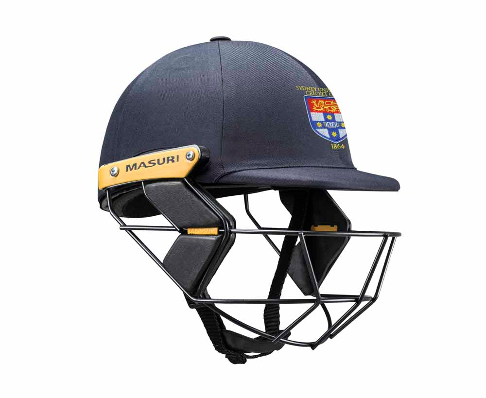 Masuri Original Series MK2 JUNIOR Test Helmet with Steel Grille - Sydney University CC
