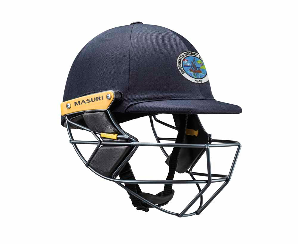 Masuri Original Series MK2 SENIOR Test Helmet with Steel Grille - Parramatta District CC