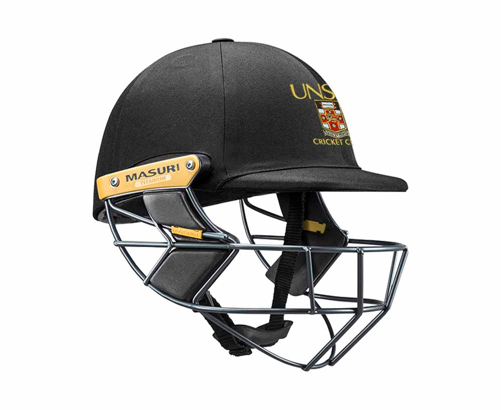 Masuri Original Series MK2 SENIOR Test Helmet with Titanium Grille - University of NSW CC