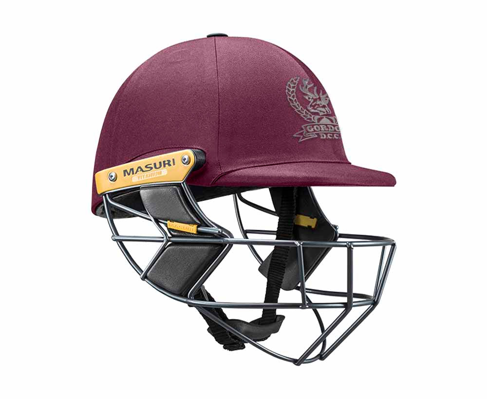 Masuri Original Series MK2 SENIOR Test Helmet with Titanium Grille - Gordon CC