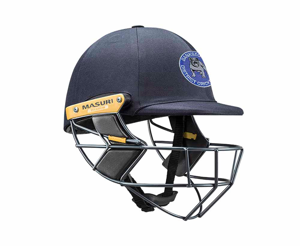 Masuri Original Series MK2 SENIOR Test Helmet with Titanium Grille - Bankstown CC